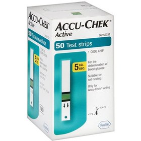 تصویر نوار تست قند خون اکیو چک اکتیو ۵۰ عددی Accu-Chek Active 50 Test Strips