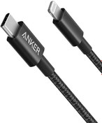 تصویر کابل USB C به لایتنینگ انکر New Nylon مدل Anker A8622 