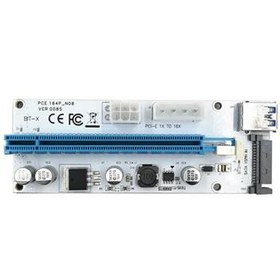تصویر تبدیل پورت PCI 1X به 16X مدل 008s 