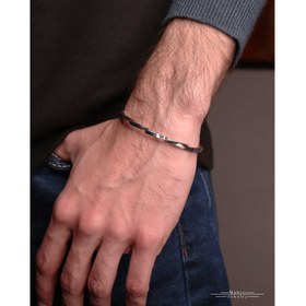 تصویر دستبند نقره B0210 