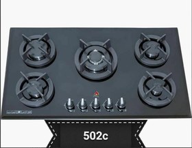 تصویر اجاق گاز رومیزی جانا مدل G502 ظرفیت ۵ شعله شیشه ای 