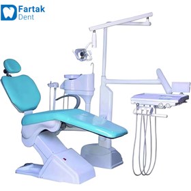 تصویر یونیت پارس طب مدل صدف SD شلنگ از پایین - نقدی dental-chair-parsteb-farino-sd