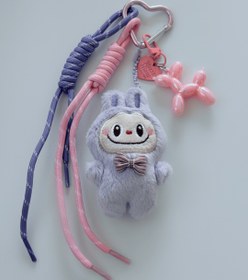 تصویر چارم بگ labubu بنفش 