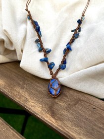 تصویر گردنبند سنگ لاجورد 