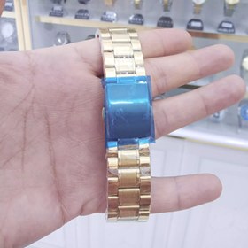 تصویر ساعت کاسیو مردانه CASIO تقویم دار طرح 3موتور رنگ ثابت استیل ضد اب 