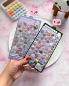 تصویر استیکر سه بعدی کریستالی کیوت 