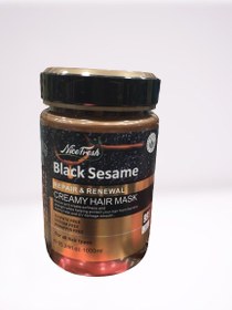 تصویر ماسک مو نایس فرش کنجد سیاه نایس 1000 میلی nice fresh Black sesame cremy hair mask 