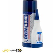 تصویر چسب 123 دلتا باند (آبی) حجم 400 میلی لیتر 