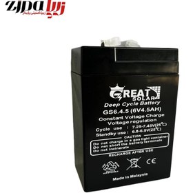 تصویر باتری 6 ولت 4.5 آمپر گریت 