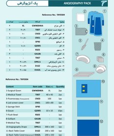 تصویر پک جراحی آنژیوگرافی استریل 