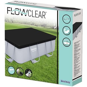 تصویر پوشش استخر پی‌وی‌سی Flowclear به ابعاد 2.82 x 1.96 متر برند bestway Flowclear PVC Pool Cover 2.82 x 1.96meter 2.82 x 1.96meter