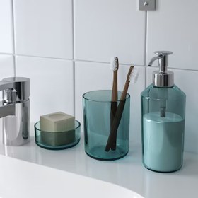 تصویر مجموعه 3 عددی لوازم سرویس بهداشتی ایکیا مدل SKISSEN ا bathroom set bathroom set