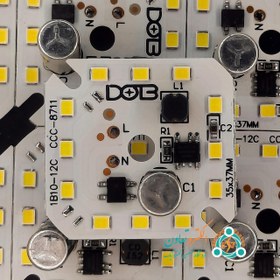 تصویر چیپ ال ای دی 12 وات 220 ولت سفید مهتابی خازن دار 