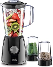 تصویر مخلوط کن 1.5 لیتر 400 واتی بلک اند دکر مدل BX440-B5 BLACK+DECKER Blender with Grinder Mills