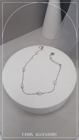 تصویر دستبند نقره کد S127 