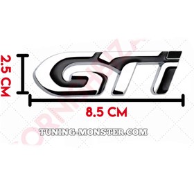 تصویر آرم فلزی GTi مدل ۰۲ 