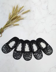 تصویر پاپوش گیپور زنانه مشکی کپی 