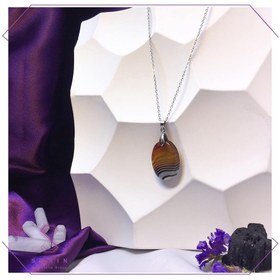 تصویر آویز سنگ عقیق کد N81 