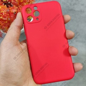 تصویر قاب گوشی iPhone 11 Pro طرح سیلیکون Fashion Color - قرمز 