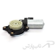 تصویر موتور دی سی 12 ولت چرخ دنده چهارگوش با قرقره مارپیچ شیشه بالابر چپ پژو 405 برند کابل خودرو سبزوار 