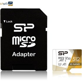 تصویر کارت حافظه‌ microSDXC سیلیکون پاور استاندارد UHS-I U3 مدل Superior Pro ظرفیت 512 گیگابایت Silicon Power Memory Card Superior Pro microSDXC UHS-I U3 - 512GB