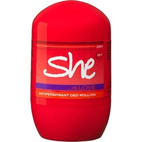 تصویر HUNCA شی دئورول 40 میل لاو (0748) She LOVE Roll-On Deodorant For Women 40ml