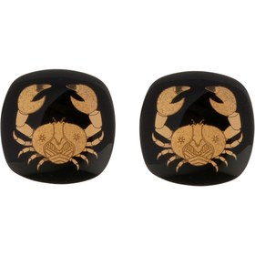 تصویر دکمه سردست کربن تیر 