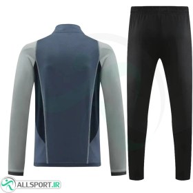 تصویر ست نیم زیپ شلوار اینتر میامی Inter Miami Tracksuit 2023-24 Gray Black 