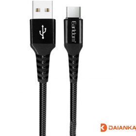 تصویر کابل تبدیل USB به USB-C ارلدام مدل EC-121C طول 1 متر Earldom-121C 3 IN 1 Cable