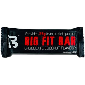 تصویر پروتئین بار با طعم شکلات نارگیل بیگ فیت بار (big fit bar) 60 گرم انواع بار و تنقلات مغذی big fit bar 60 گرم