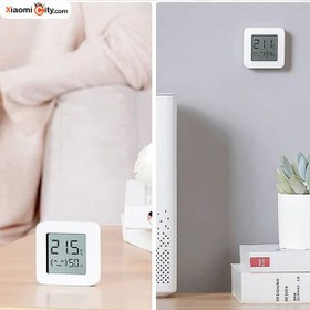 تصویر د| سنسور رطوبت و دما شیائومی مدل LYWSD03MMC Xiaomi Mi Temperature and Humidity Monitor 2  LYWSD03MMC