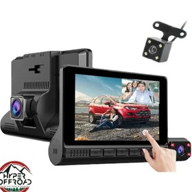 تصویر دوربین ثبت وقایع خودرو 3 لنز مدل L909 3-lens L909 car event recording camera