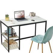 تصویر میز کار و کامپیوتر مدرن کارسازه مدل 209 | با ابعاد ۱۲۰ و پوشش رنگ پاششی خودرویی 