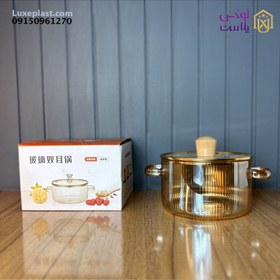 تصویر قابلمه پیرکس 1800 میل در 2 رنگ 