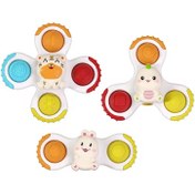 تصویر اسپینر کودک 3 عددی طرح خرگوش پاپیت دار Fidget spinner