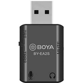 تصویر کارت صدا اکسترنال بویا مدل BY-EA2S BOYA BY-EA2S USB Sound Adapter