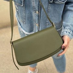 تصویر کیف مکعبی سبزسدری 