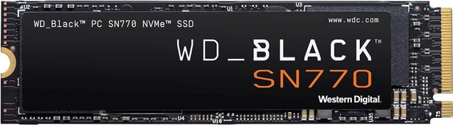 تصویر اس اس دی اینترنال M.2 NVMe وسترن دیجیتال مدل WD BLACK SN770 ظرفیت 500 گیگابایت WD BLACK SN770 M.2 NVMe 500GB Internal SSD