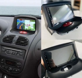 تصویر مانیتور اندروید فابریک پژو 206 (طرح 207) سایز 7 اینچ Android monitor factory Peugeot 206 (207 design) size 7 inches