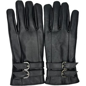 تصویر دستکش چرم زنانه کد R03 