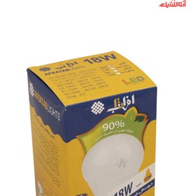 تصویر لامپ LED افراتاب مدل AF-A80-18W ظرفیت ۱۸ وات حبابی 