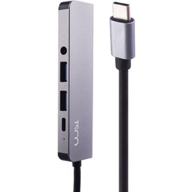 تصویر هاب USB تسکو مدل THU 1160 TSCO THU 1160 USB 3.0/HDMI/AUX/Type-C PD To Type-C Hub