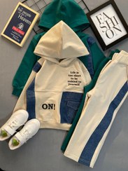 تصویر هودی شلوار بچگانه نیم بگ سایز 45تا65 کد 2005023 