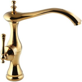 تصویر شیر ظرفشویی البرز روز مدل علاالدین Alborzrooz gold mate-Alaeddin kitchen tap