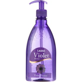 تصویر مایع دستشویی لطیفه مدل Violet Flower حجم 400 میلی لیتر لطیفه