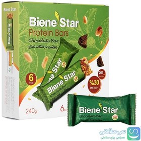 تصویر پروتئین بار شکلات نعناع- بسته ۶ عددی Mint chocolate protein bar