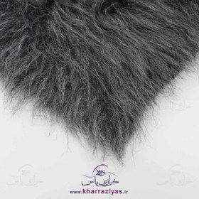 تصویر خز پرز بلند طوسی 