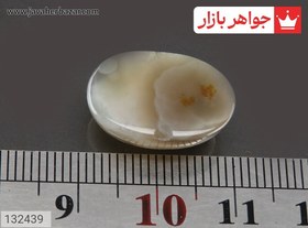 تصویر نگین عقیق هندی باباقوری سه چشم کد 132439 