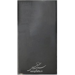 تصویر سنگ قبر مشکی طرح سه پله (گرانیت ملایی) 