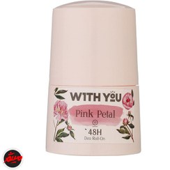 تصویر مام رول ضد تعریق مدل Pink Petal حجم 50میل ویت یو With You Pink Petal Deo Roll On 50ml